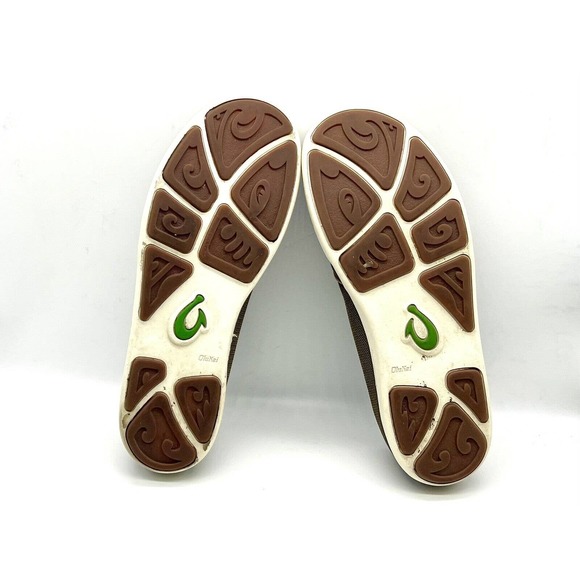 Olukai Shoes Men Size 11 Nohea Mesh Mustang Lime Peel Shoes Slip On Loafers - Picture 5 of 6